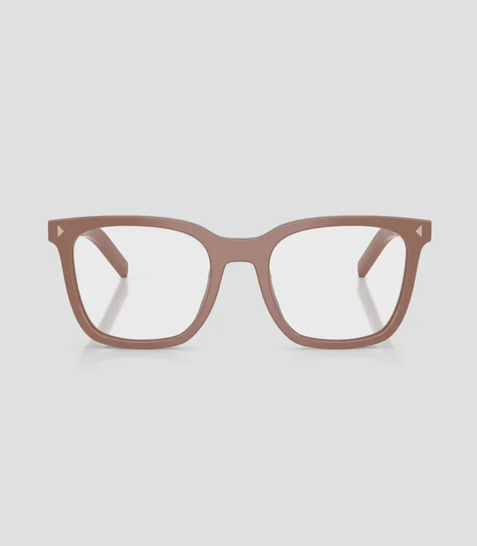Lentes oftálmicos rectangulares marrones Mujer