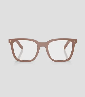 Lentes oftálmicos rectangulares marrones Mujer