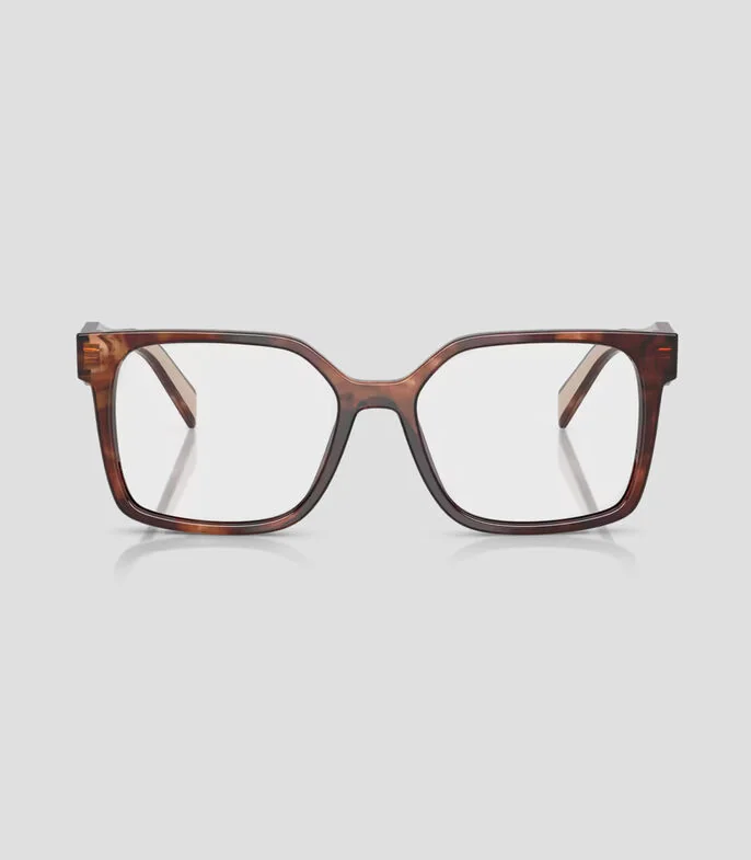 Lentes oftálmicos rectangulares marrones Mujer