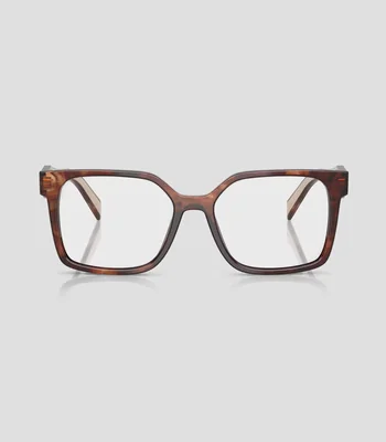 Lentes oftálmicos rectangulares marrones Mujer