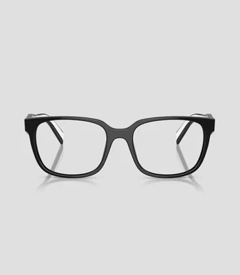 Lentes oftálmicos rectangulares negros Mujer