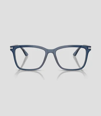Lentes oftálmicos rectangulares azules Unisex