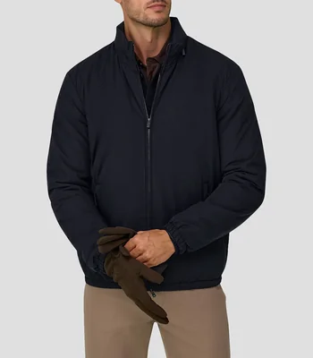 Chamarra casual lisa Hombre