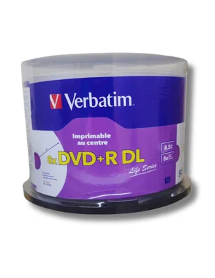 DVD+R DL de 50 piezas