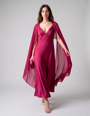 Vestido crop de fiesta escote v