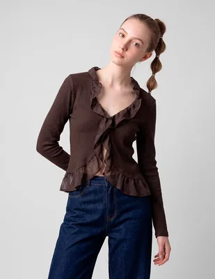 Blusa manga larga para mujer