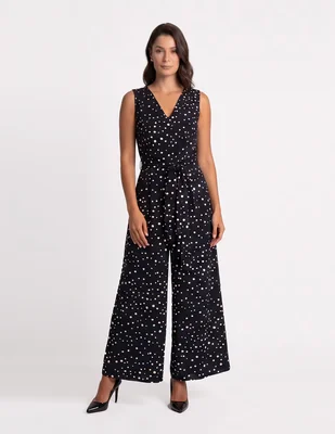 Jumpsuit casual estampado lunares para mujer
