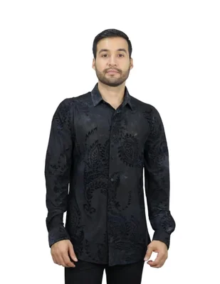 Camisa casual manga larga para hombre