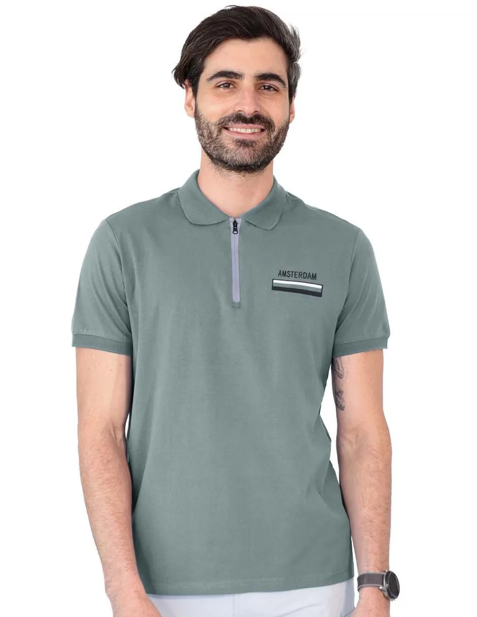 Playera tipo polo para hombre
