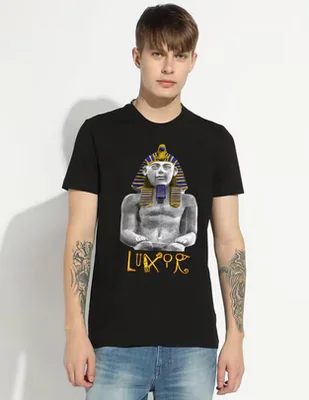 Playera Egipcio Faraón Egipto Luxor Ramsés II cuello redondo para hombre