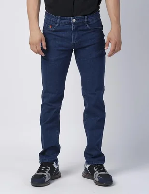 Jeans slim lavado obscuro para hombre