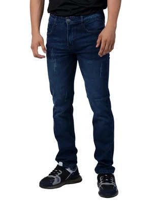 Jeans slim lavado obscuro para hombre