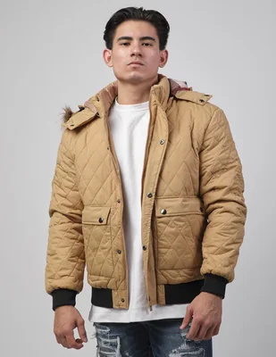 Chamarra casual con capucha para hombre