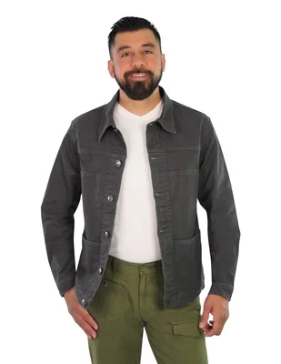 Chamarra de mezclilla con bolsillos para hombre