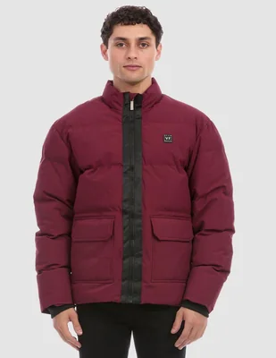 Chamarra acolchada con bolsillos para hombre
