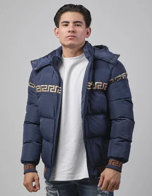 Chamarra casual con capucha para hombre