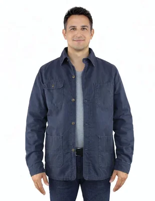 Chamarra casual con bolsillos para hombre