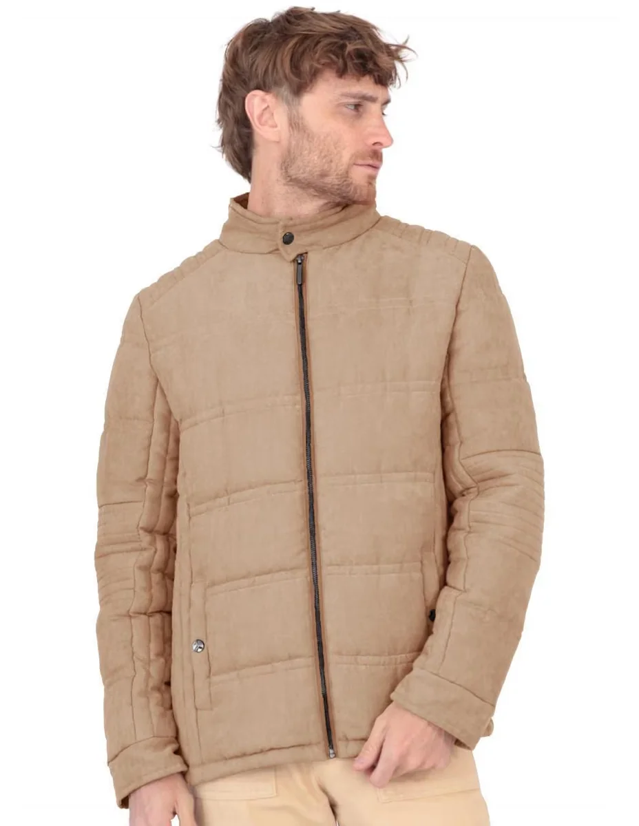 Chamarra casual texturizado para hombre
