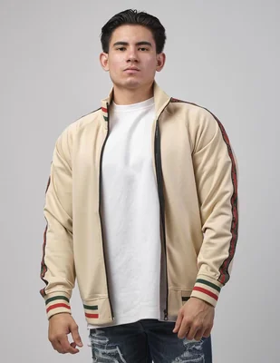 Chamarra casual con bolsillos para hombre