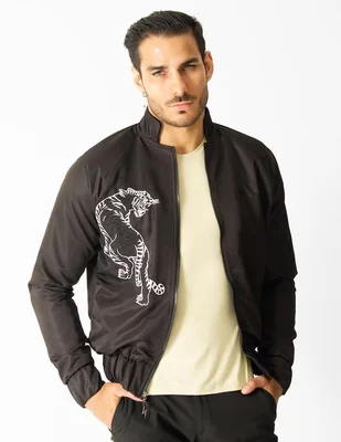Chamarra casual con bolsillos para hombre