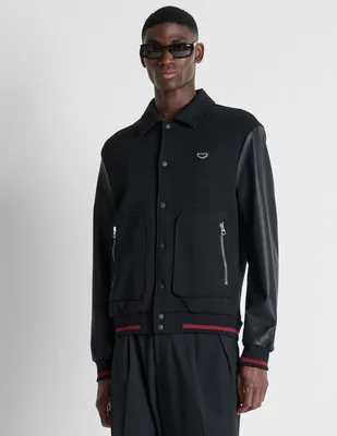 Chamarra casual de algodón para hombre