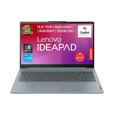 Laptop Lenovo IdeaPad Slim 3 15IAN8 Celeron 8GB RAM 256GB SSD 15.6" Azul