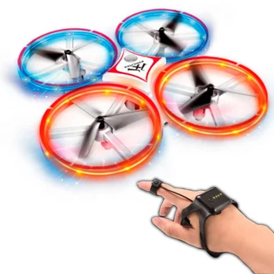 DRONE VAK 1841 CONTROL POR MANO ELUDE OBSTACULOS ACROBACIAS .