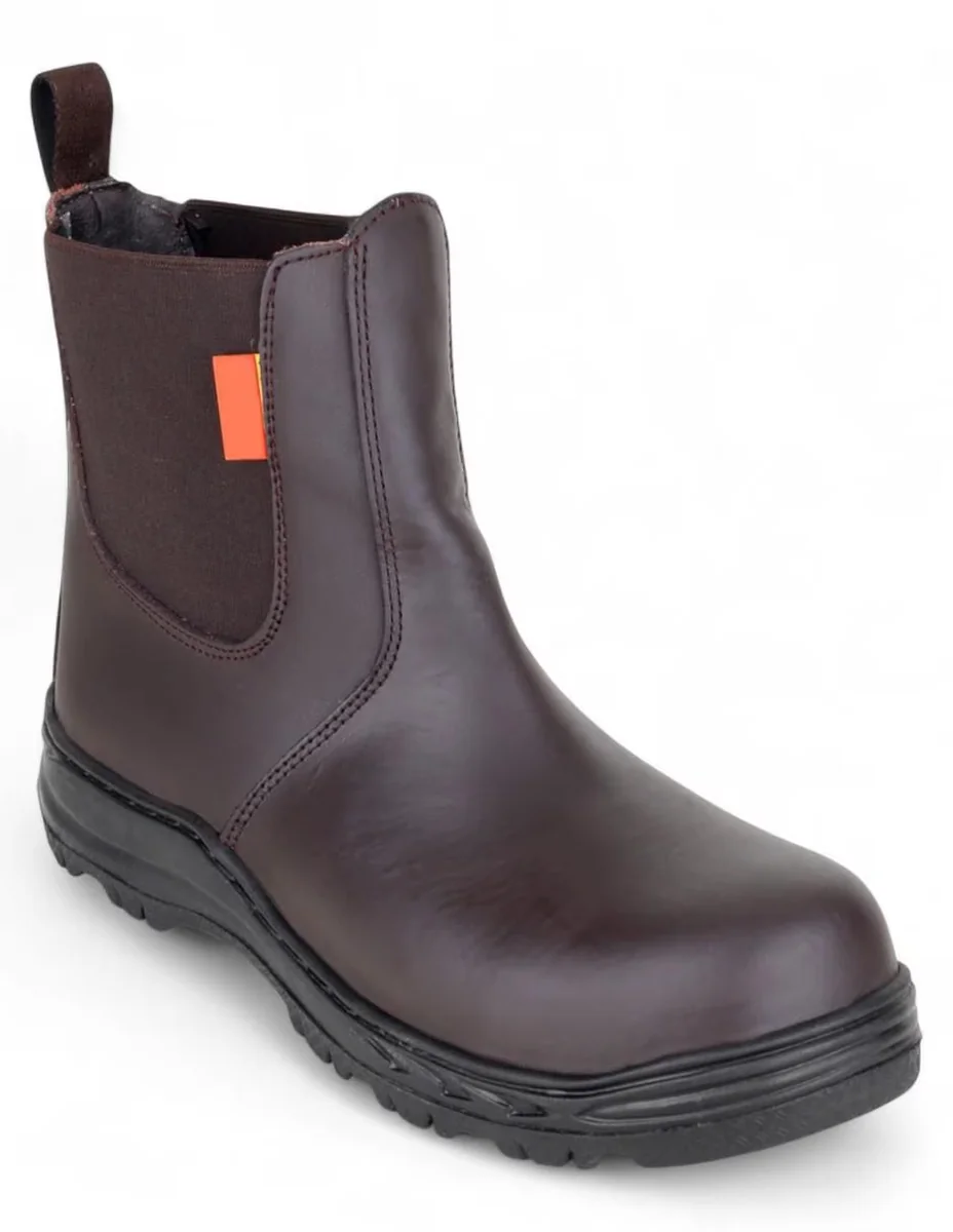 Bota industrial de cuero