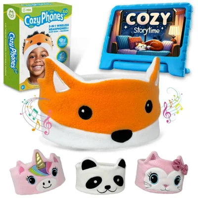 Auriculares inalámbricos CozyPhones para niños pequeños, auriculares B