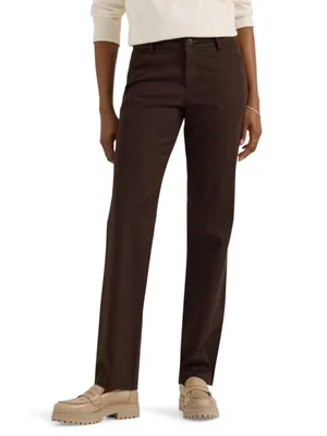 Pantalones Lee Corte Relajado Pierna Recta Espresso 74 cm
