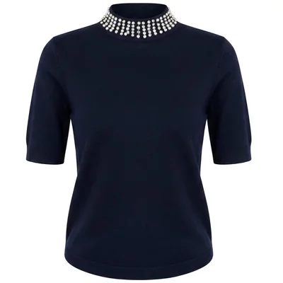 Blusa con Aplicaciones en Cuello Philosophy Woman para Mujer Casual