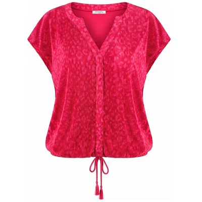 Blusa Cuello Mao con Jaretas Philosophy Woman para Mujer Casual