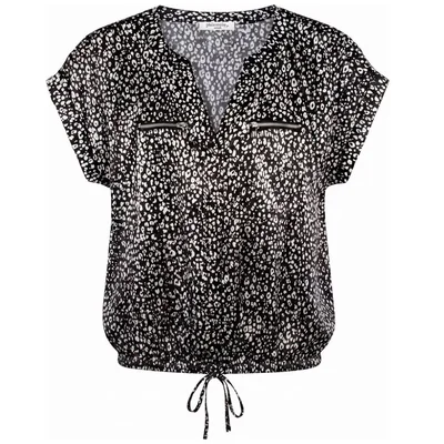 Blusa Satinada Animal Print Philosophy Woman para Mujer Casual
