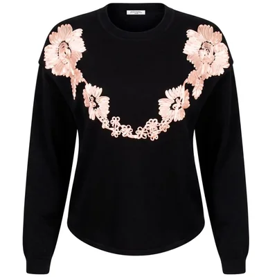 Suéter con Bordado de Flores Philosophy Woman para Mujer Casual