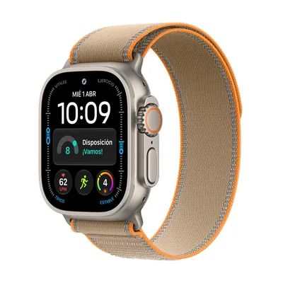 Apple Watch Ultra 4 (GPS + Celular) 49mm Titanio Natural + Correa Trail Arena - Talla M/L