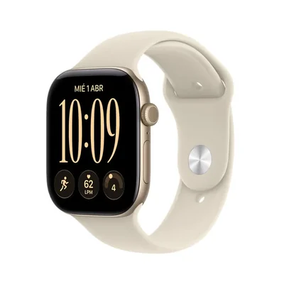 Apple Watch Series 12 (GPS) 46mm Aluminio Oro Claro + Correa Deportiva Arena - Talla M/L