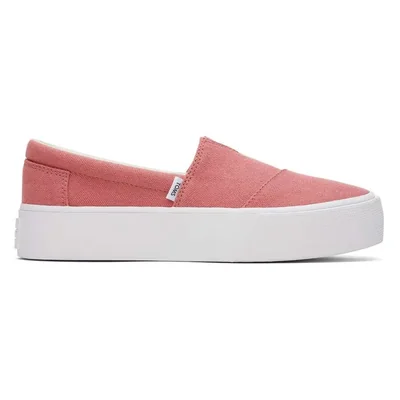 Alpargatas Toms Fenix Platform Canvas Rosa