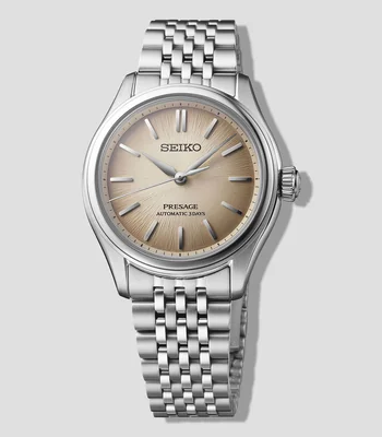 Reloj para Hombre Presage Luxe Beige, Plateado