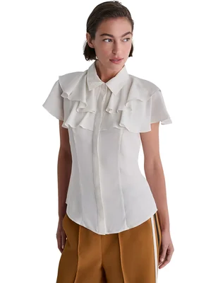 Blusa manga corta para mujer