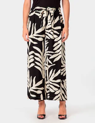 Pantalón coulotte relajado para mujer