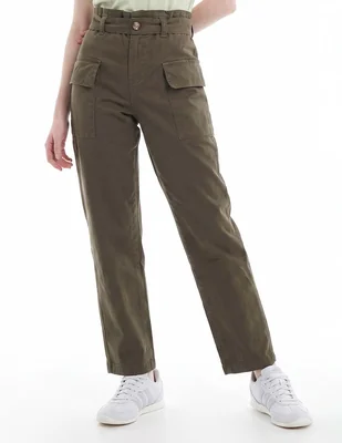 Pantalón cargo wide leg para mujer