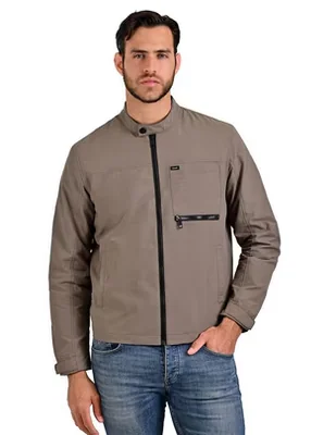 Chamarra casual impermeable con bolsillos para hombre