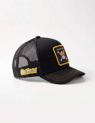 Gorra visera curva snapback casual straw hat crew one piece para hombre