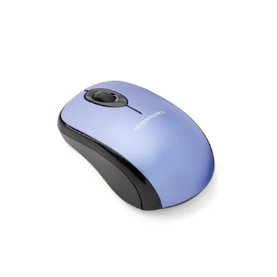 Ratón óptico inalámbrico para ordenador Amazon Basics Blue