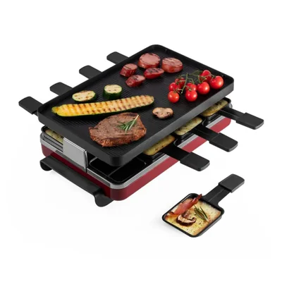 Parrilla de Raclette Swissmar Rojo 1200W - Set de 8 platos