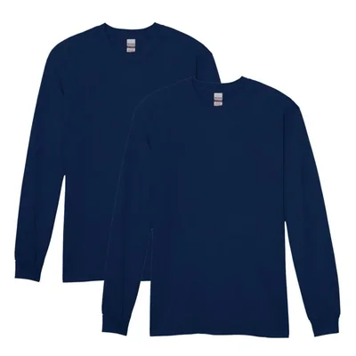 Camiseta Gildan G5400 Pack de 2 unidades Azul Marino Talla Grande