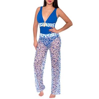 Traje de Baño 2 Piezas con Pantalón Relax para Mujer