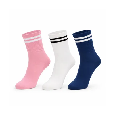 3 Pack Calcetín 3/4 Liso John Henry para Mujer