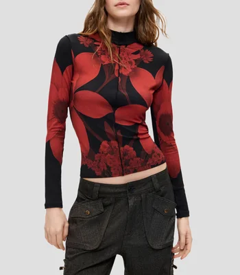 Blusa fantasía manga larga Mujer