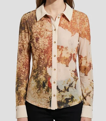 Blusa fantasía manga larga Mujer